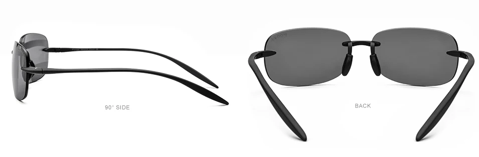 Ultem TR90 поляризационные солнцезащитные очки без оправы для мужчин, высокое качество, квадратные брендовые дизайнерские солнцезащитные очки для женщин с нейлоновыми линзами