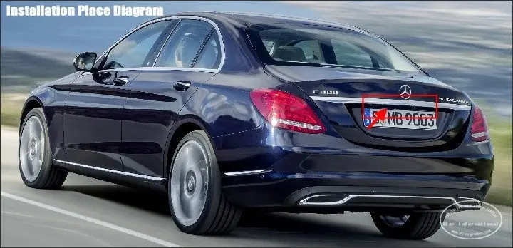 Камера заднего вида для Mercedes Benz C Class W205/камера заднего вида/HD CCD RCA NTST PAL/ручка багажника OEM