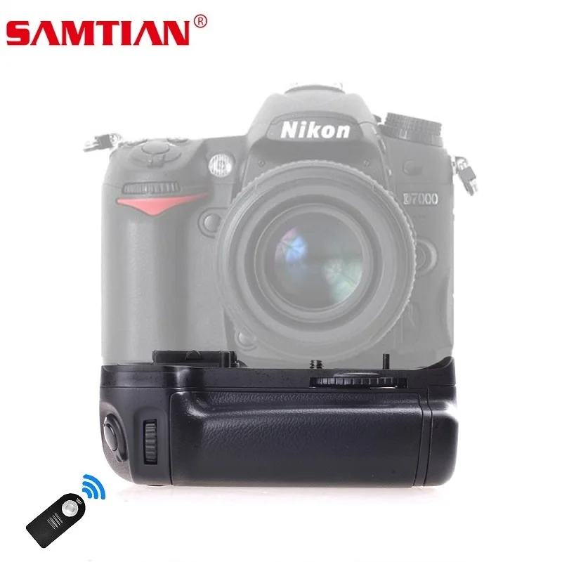 

SAMTIAN Vertical Battery Grip Replace MB-D11 For Nikon d7000 DSLR Camera Battery Handle Gift Universal Remote Control