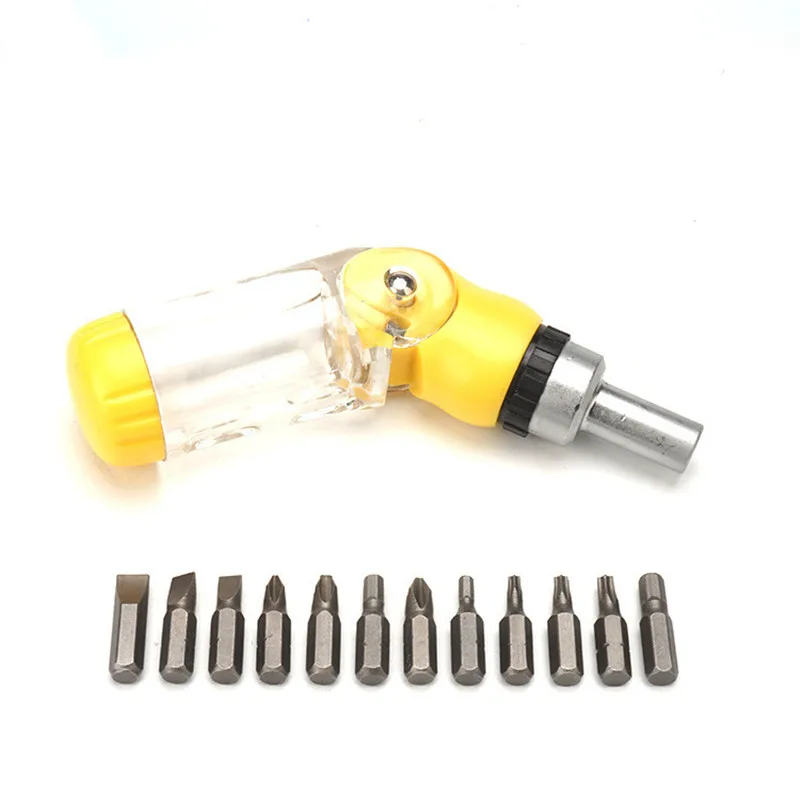 12 in 1 Set Ratchet Screwdriver Home Tools Multi-function Interchangeable Combination Screwdrivers and Drill Bit