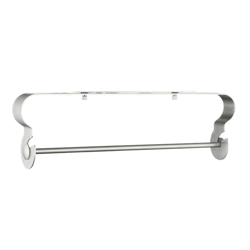

Adhesive Paper Towel Holder Under Cabinet for Home Kitchen & Bathroom Brushed Easy Tear Removable Stainless Steel Wall Mounted