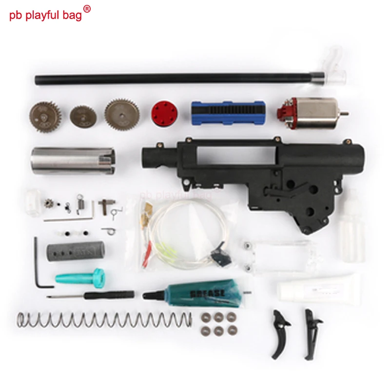 

Outdoor CS entertainment game water bullet gun jinming8 gen8 lava version hells fire box modification Kit 2 FB racket head D130