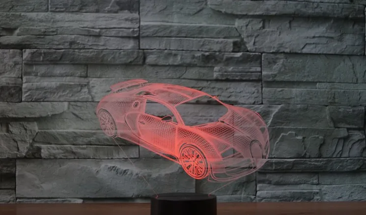 2019 новый автомобильный пульт дистанционного управления 3D свет красочный сенсорный светодиодный визуальный светильник атмосферная