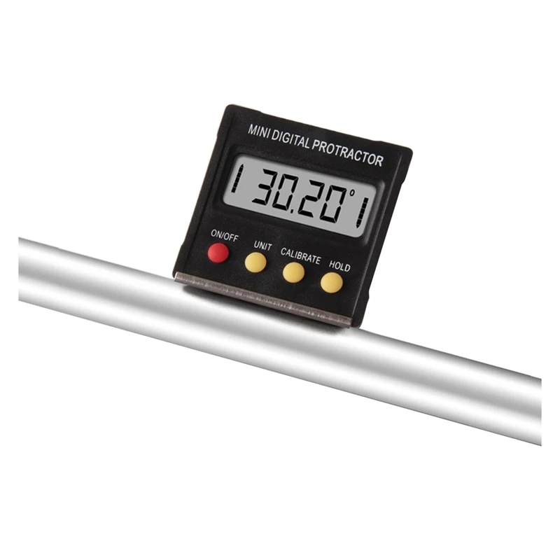 Portable Digital Protractor Angle Finder Level Inclinometer Magnetic 0~360 Degree for metal LCD Backlight Built-in Magnet V-gr