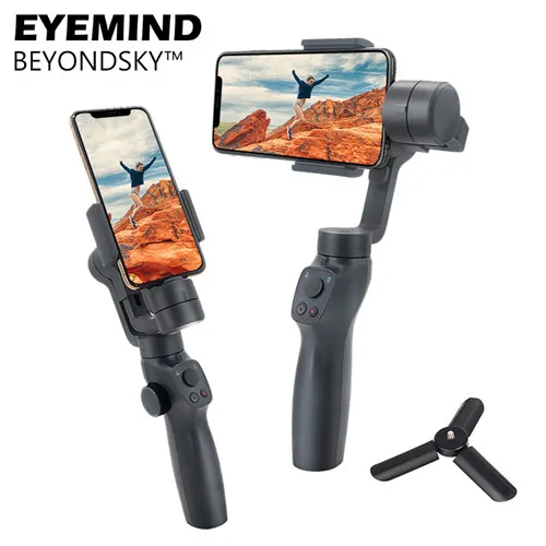 BEYONDSKY EYEMIND 2 ручные стабилизаторы смартфон стабилизатор VS Zhiyun Smooth 4/Q Модель для iPhone X 8Plus 8 7 Android - Цвет: with tripod