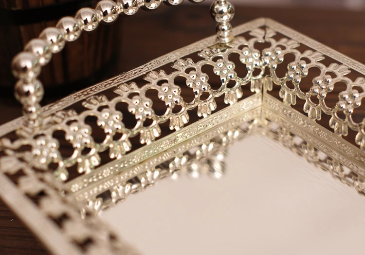 Luxury Serving Trays gold siliver  (6)