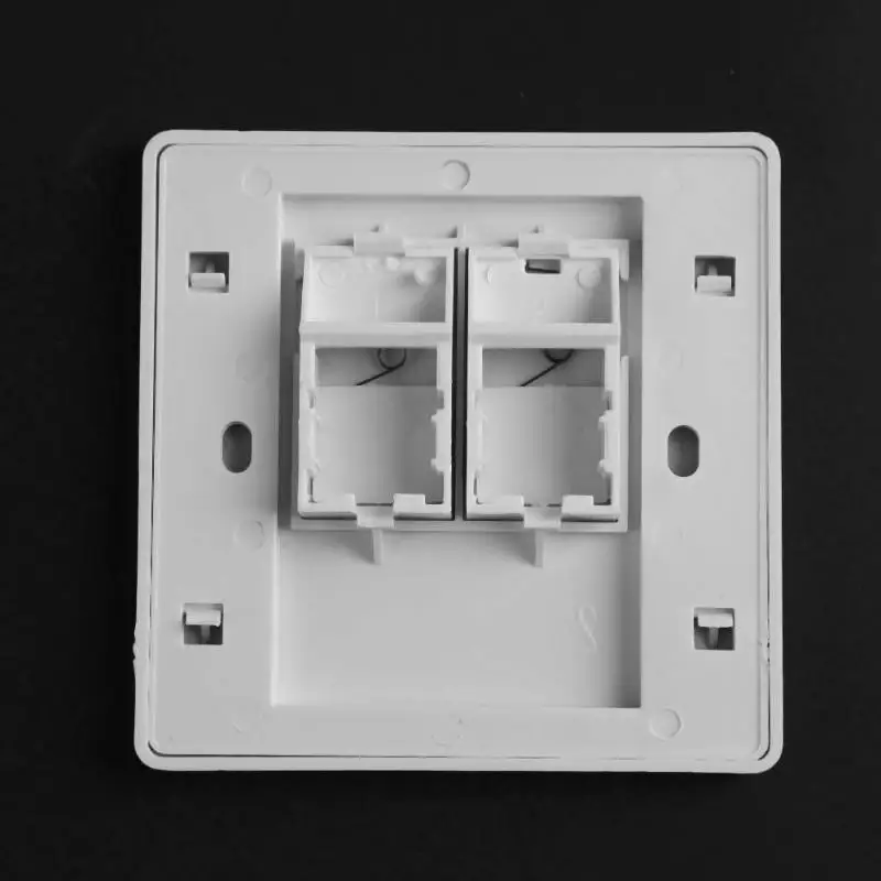 86 розетка настенного типа Двухпортовая сетевая LAN телефонная панель Faceplate Plug