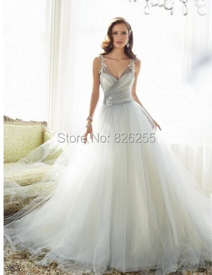 Love Story Fashion Sweetheart Ball Gown Wedding Dresses Bridal Gowns Love Story Fashion Sweetheart Ball Gown Wedding Dresses Bridal Gowns With Light Grey Tulle Nw0243