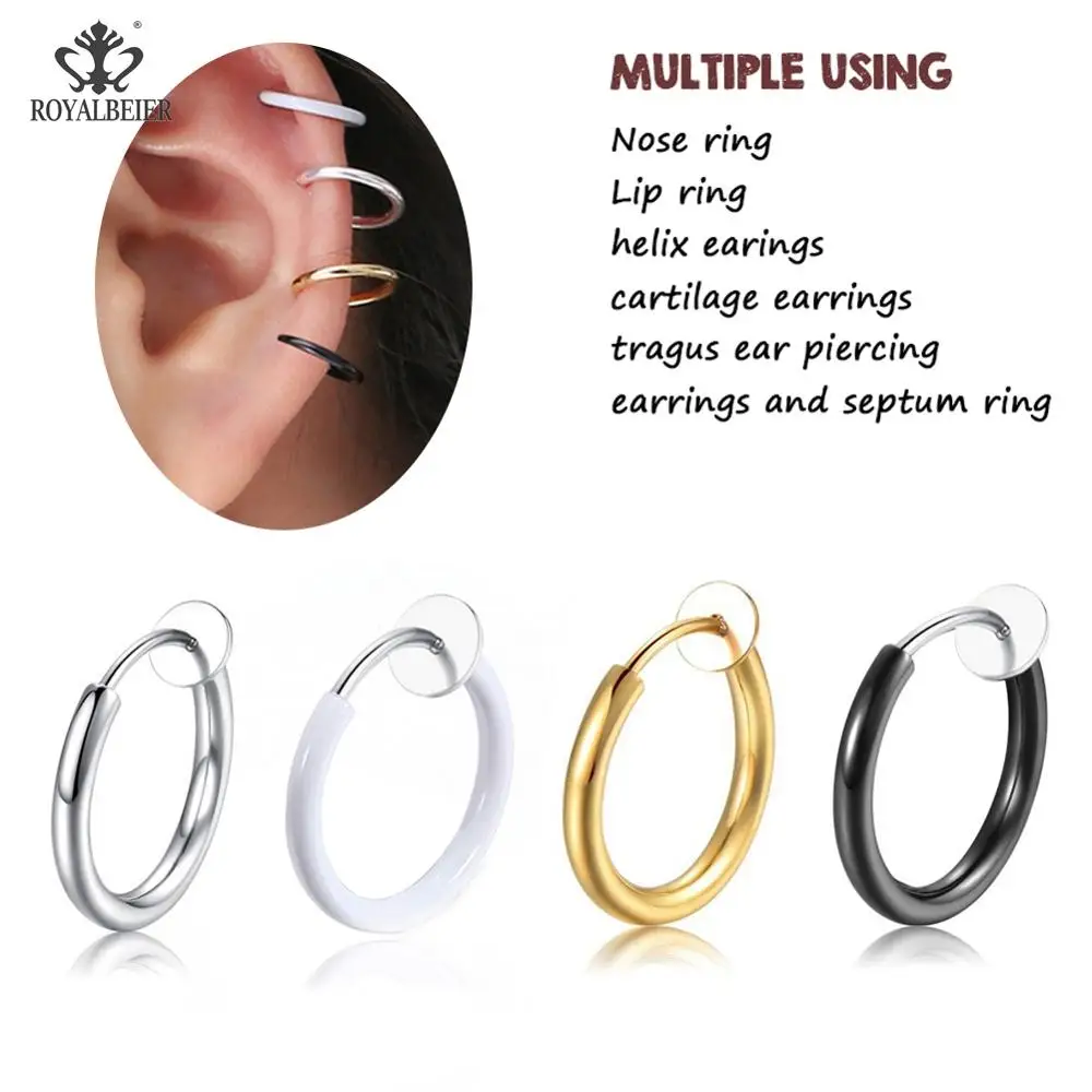 Royalbeier 2019 модные новые ранние серьги женские и мужские клипсы без пирсинга клипса