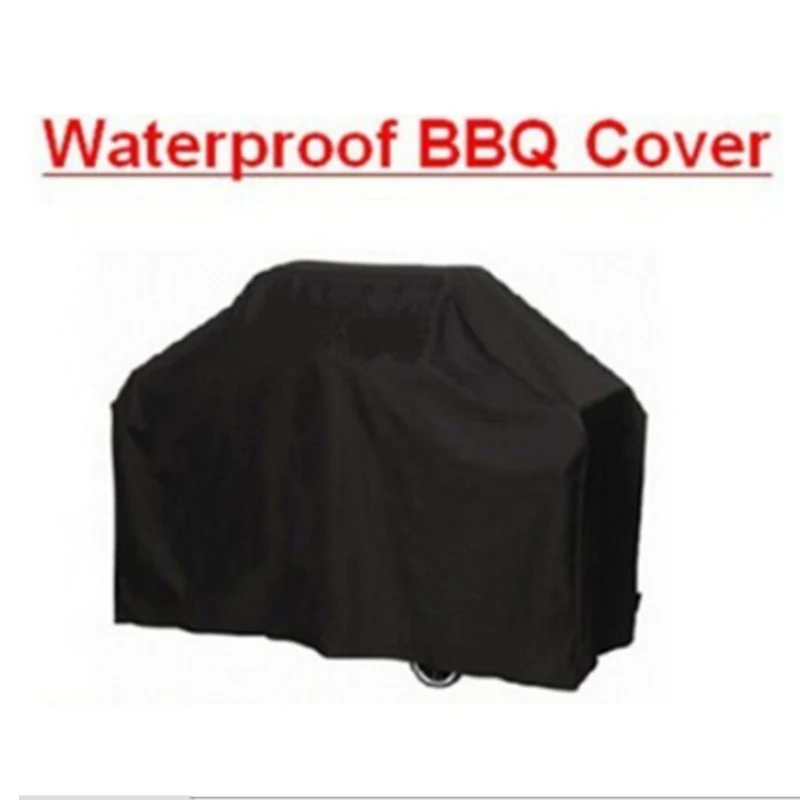 

Hot Black Waterproof BBQ Cover Outdoor Rain Barbecue Grill Protector For Gas Charcoal Electric Barbeque Grill Furniture