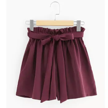 

Sleeper #401 2019 NEW FASHION Women Retro Solid Casual Fit Elastic Waist Pocket Pants With String Free Shipping