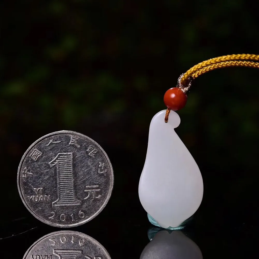 Natural Hetian Jade Necklace Pendant (4)