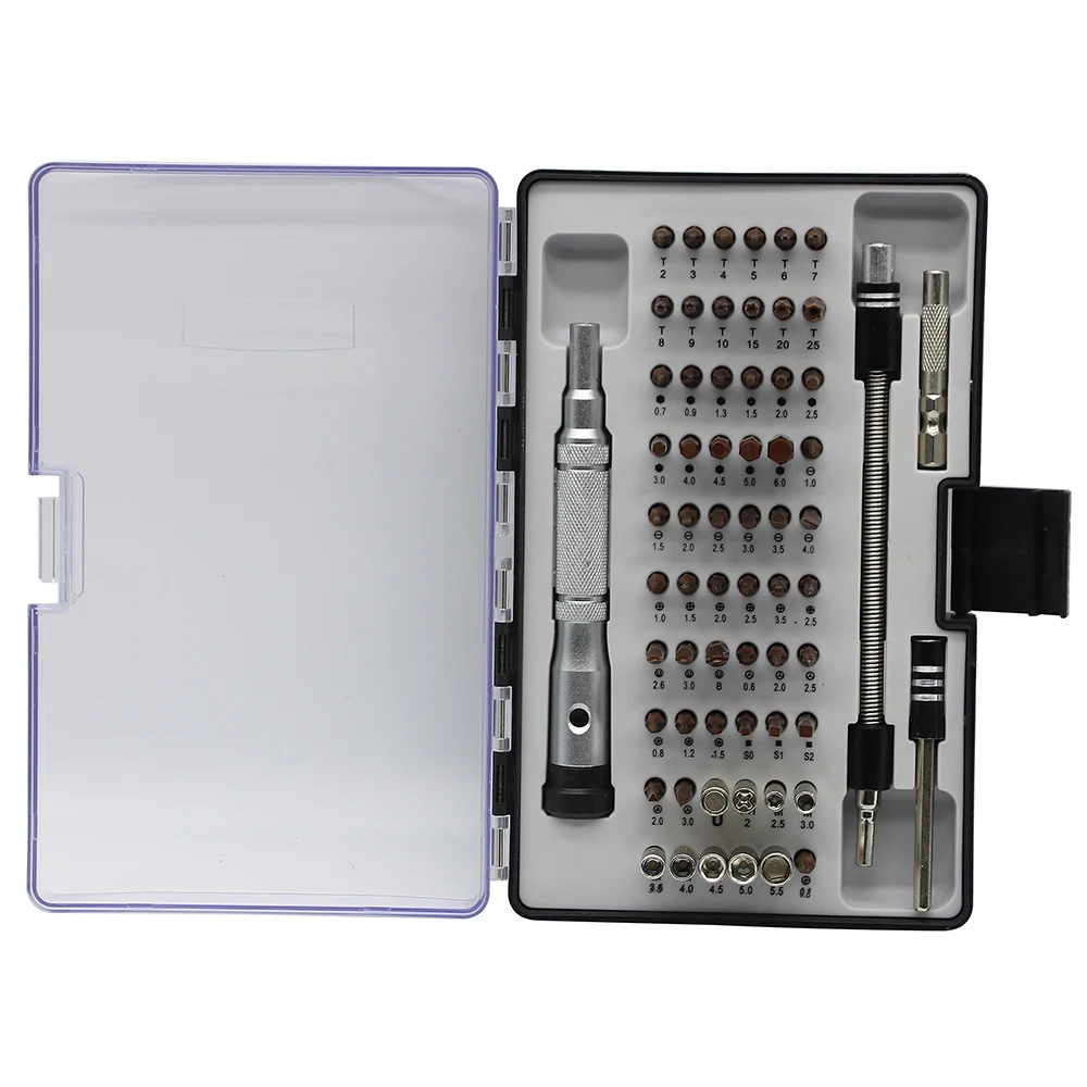 

65 in 1 Precision screwdriver set mobile phone watch repair tool High hardness S2 alloy steel hand tool set