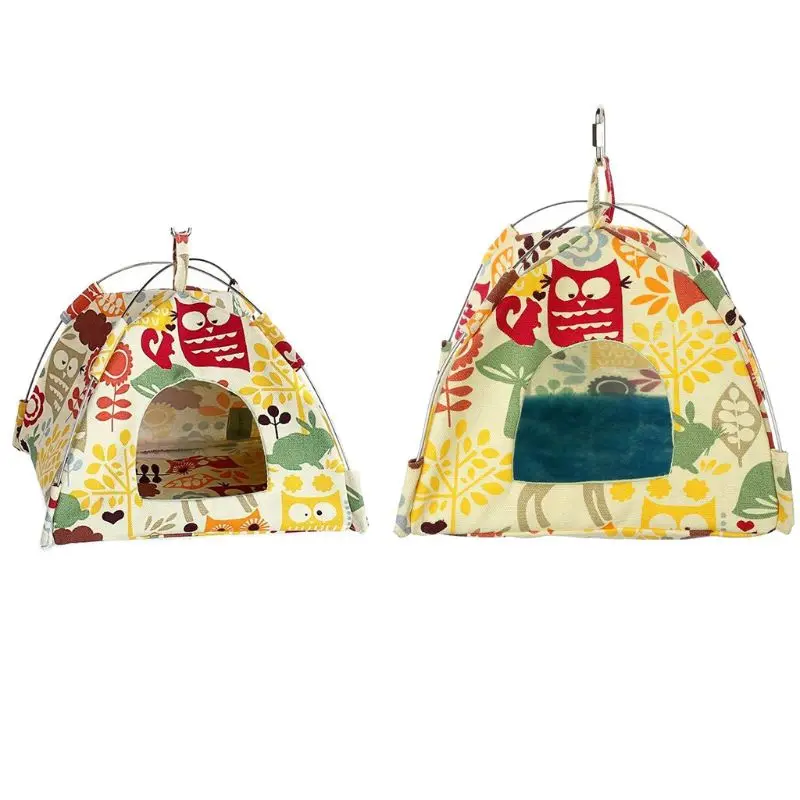 

Bird Nest House Bed Parrot Habitat Cave Hanging Tent Parakeet Sleep Hut Hammock