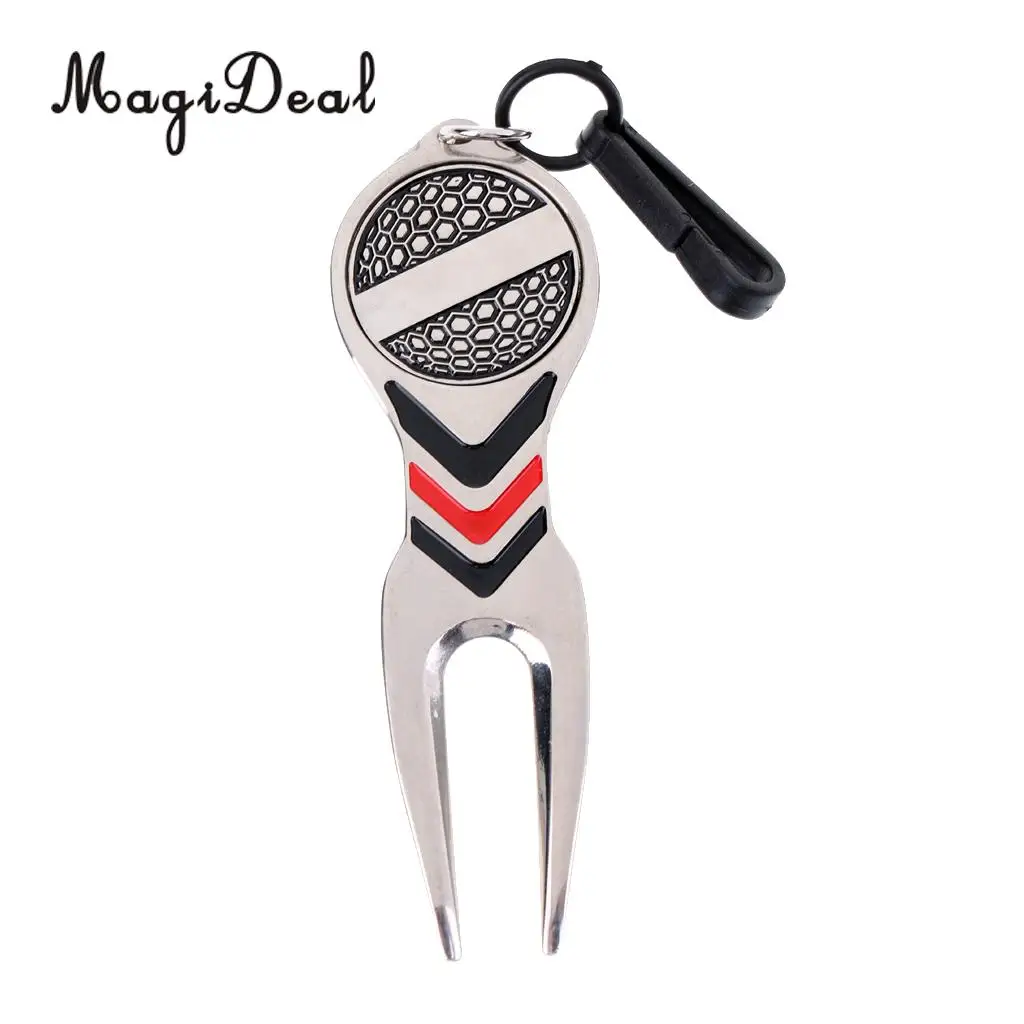 MagiDeal Portable Lightweight 1Pc Alloy Golf Divot Repair Tool & Ball Marker Kit for