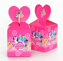 12 X Little Pony Подарочная коробка дети коробка для поздравительных открыток Baby Shower пользу вечерние поставки деко
