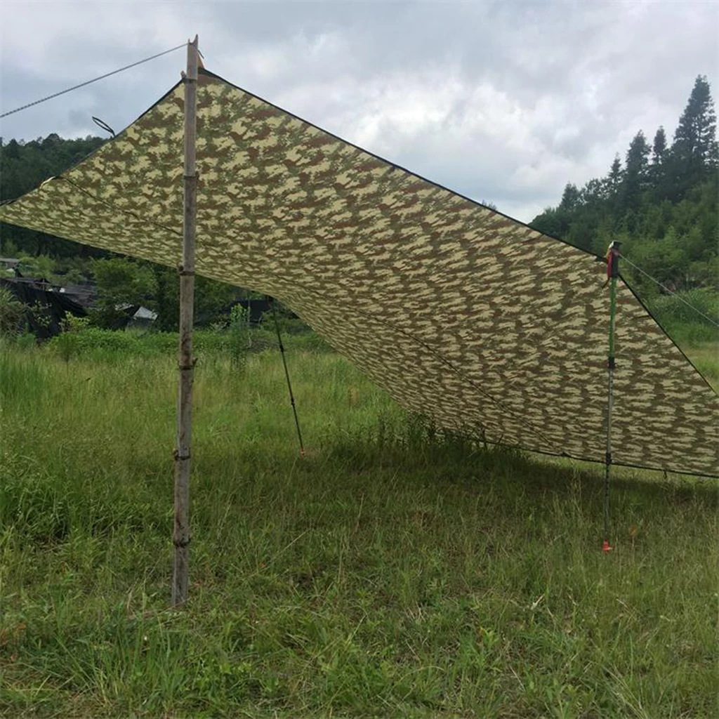Heavy Duty Waterproof Truck Camouflage Tarp with Grommets, UV Resistant, Outdoor Tarpaulin Cover for Boat, Camping, Tent