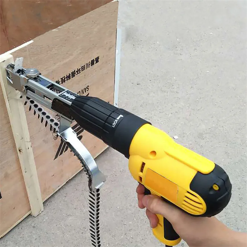 Automatic Chain Nail Adapter Screw Gun Nozzle Adapter Electric Drill Woodworking 
