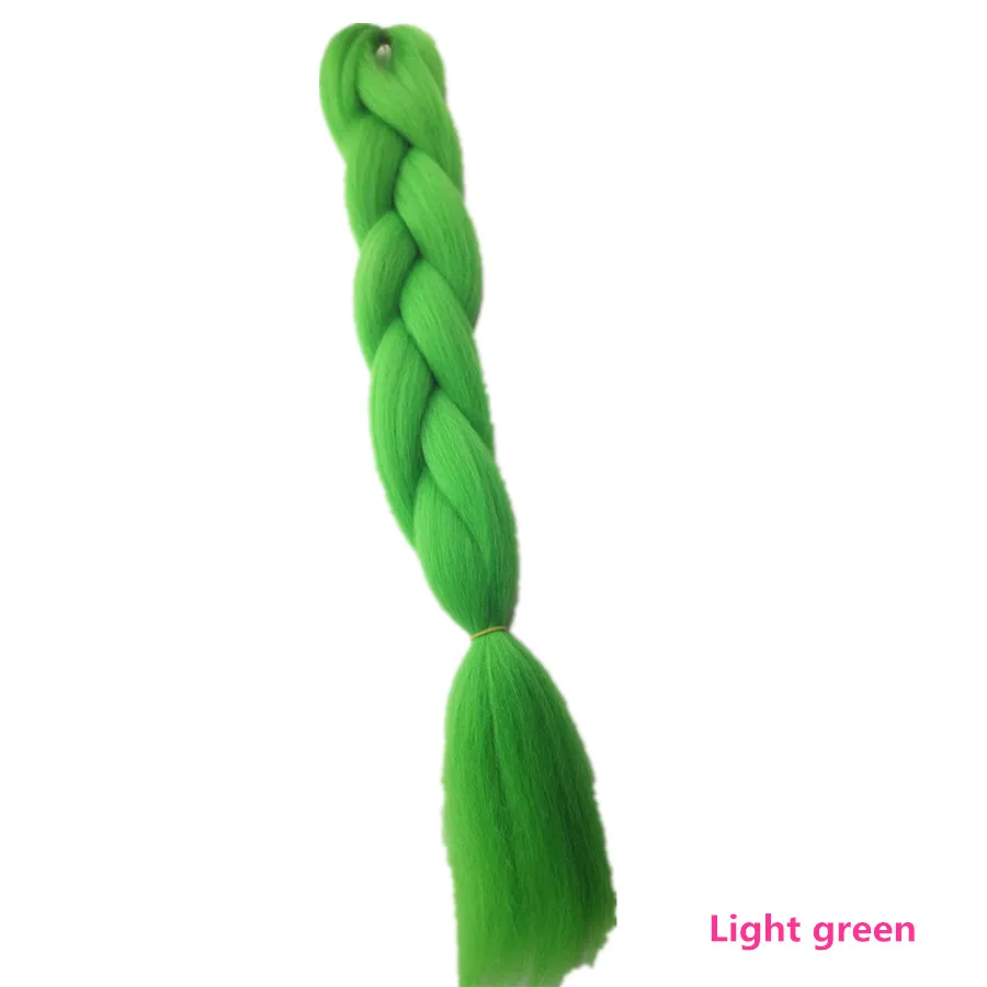 5 шт. 2" Pervado волосы Джамбо плетеные волосы объемные синтетические крючком косы наращивание волос темно-серый синий зеленый Омбре для женщин - Цвет: #18