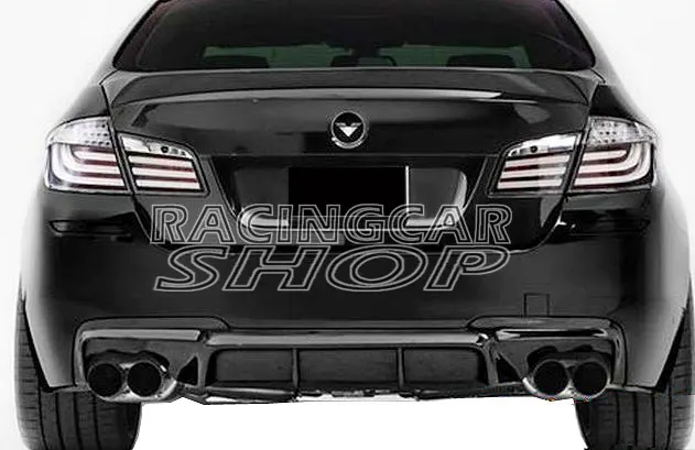 Настоящее углеродное волокно диффузор 4 трубы для BMW F10 F18 528i 523i 550i MTECH Msport Бампер