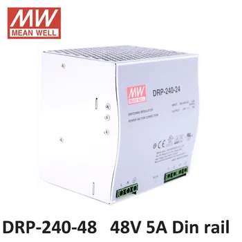 

MeanWell Din rail Power supply 48V 5A 240W PFC function antminer l3 DRP-240-48 Industrial DIN Rail Power Supply Mean Well 48V