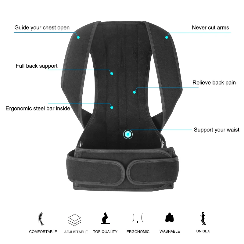 Anti-humpback correction belt