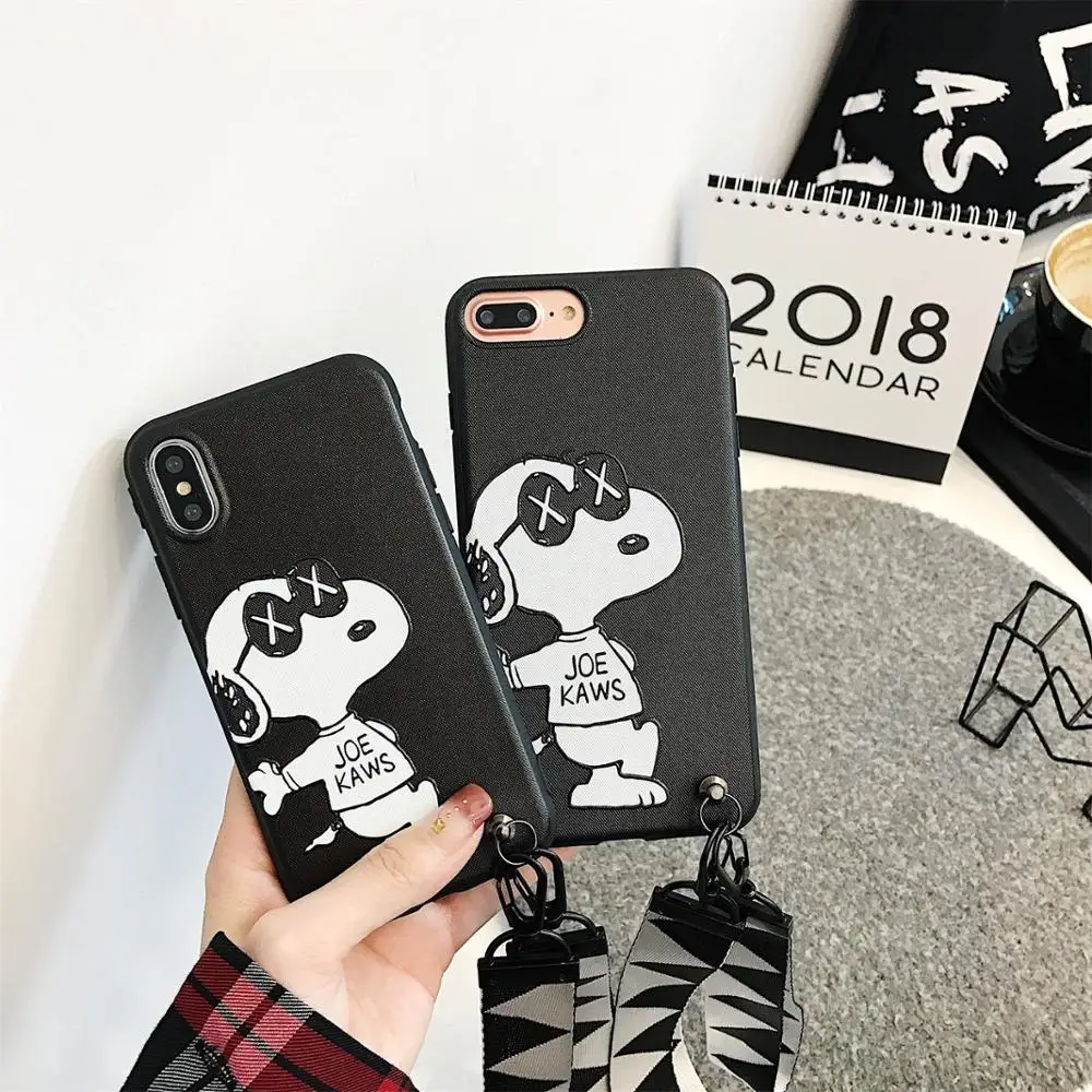

Cute Charlie Brown cartoon dog soft silicone phone case for iphone 7 6 6S 8 Plus Case for iphone X XR XS MAX case capa Fundas
