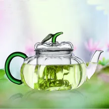 Креативный чайник в виде тыквы с прозрачным цветочным горшком, высокий борный кремний термостойкий чайник