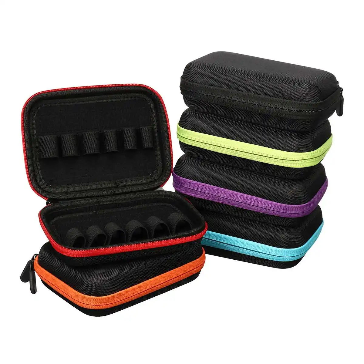 12 Bottles 10ml Essential Oils Box Storage Bag Organizer Cosmetics Aromatherapy Holder Container Portable Travel Carrying Case