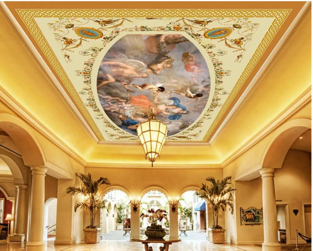 European ceiling mural painted murals ceilings 3d murals wallpaper for