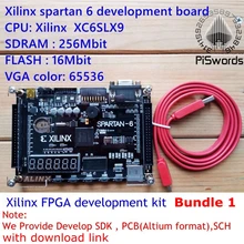 Xilinx spartan 6 FPGA макетная плата Xilinx spartan6 XC6SLX9 с 256Mb SDRAM EEPROM FLASH SD карта камера VGA