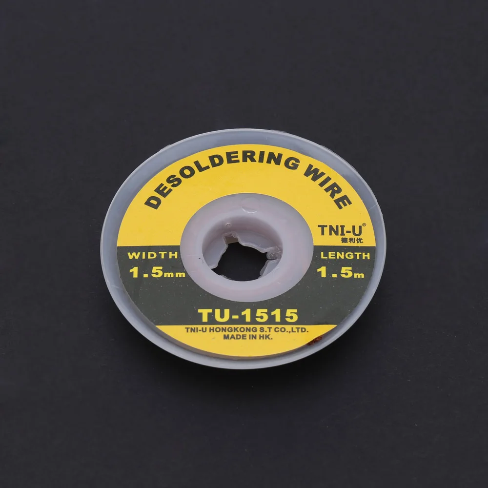 TU-1515 1,5 мм припой фитиль точность распайки провода аксессуары оплетки удобный пайки фитиль профессиональные сварочные провода