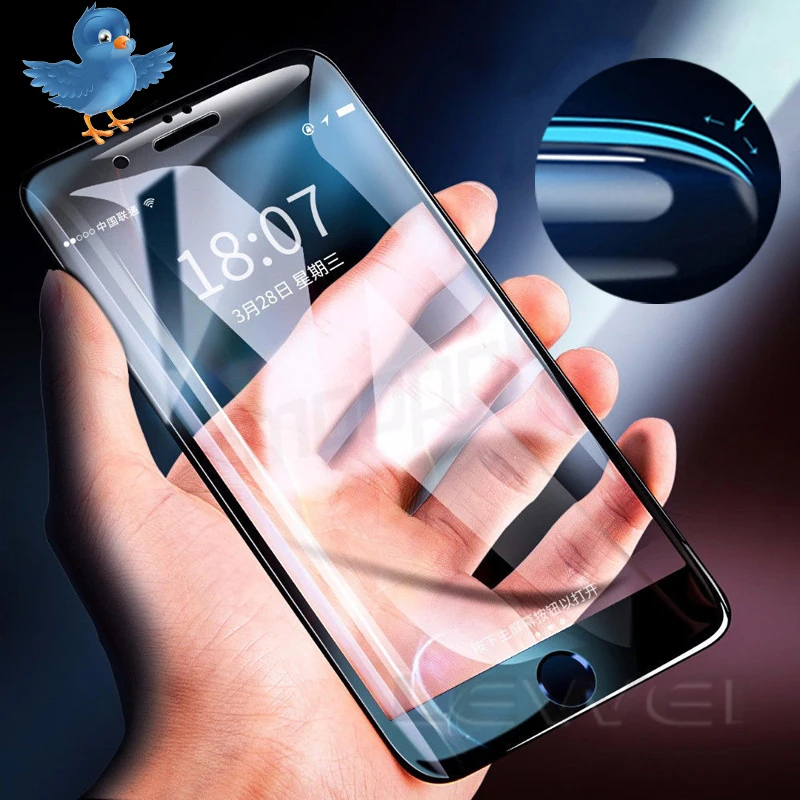 Beste 6D Gebogen Rand Gehard Glas Voor iPhone 7 8 Plus 6 6 s Screen Protector Voor iPhone X XS MAX XR10D 9 H Gehard Glas Film