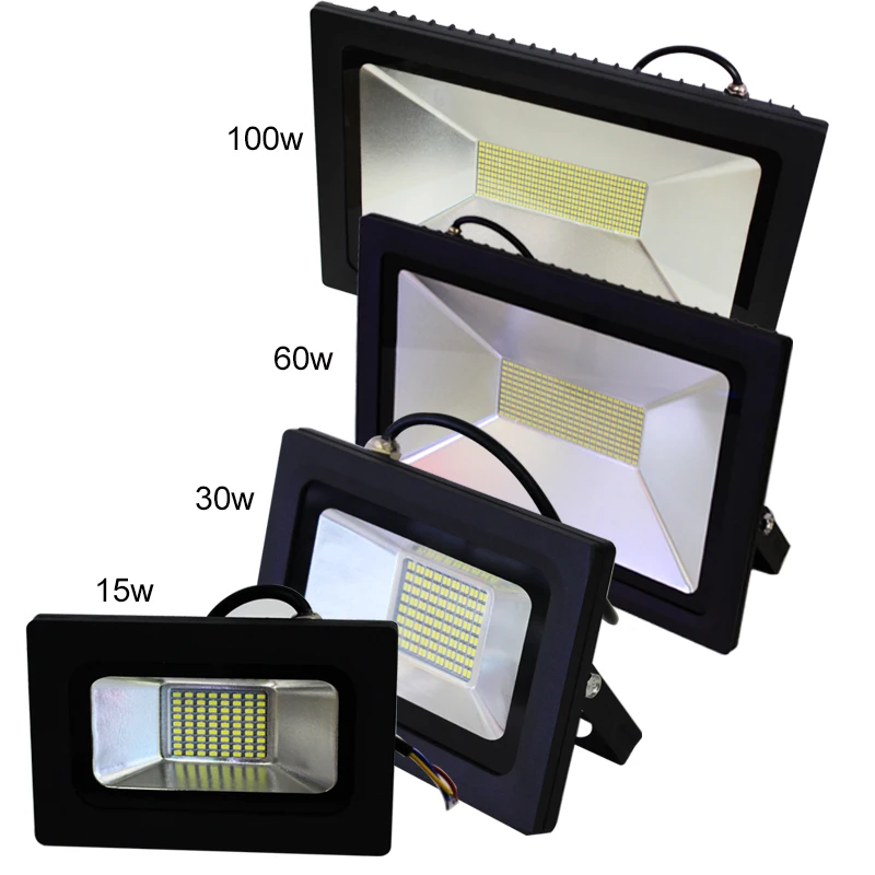 AC 220V 240V LED Flood Light 15W 30W 60W 100W Waterproof ... ac led flood light wiring 