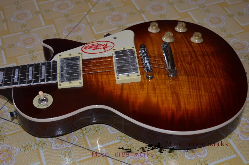 

China OEM firehawk electric guitar G L1P guitar spalted flamed maple wood variety of style optional EMS free shipping