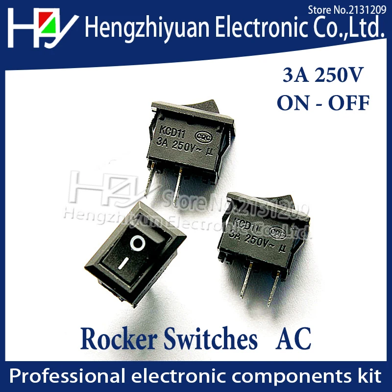 

Hzy 10pcs 10*15mm SPST 2PIN ON/OFF Boat Rocker Switch 3A/250V Car Dash Dashboard Truck RV ATV Home Sell At A Loss USA Belarus