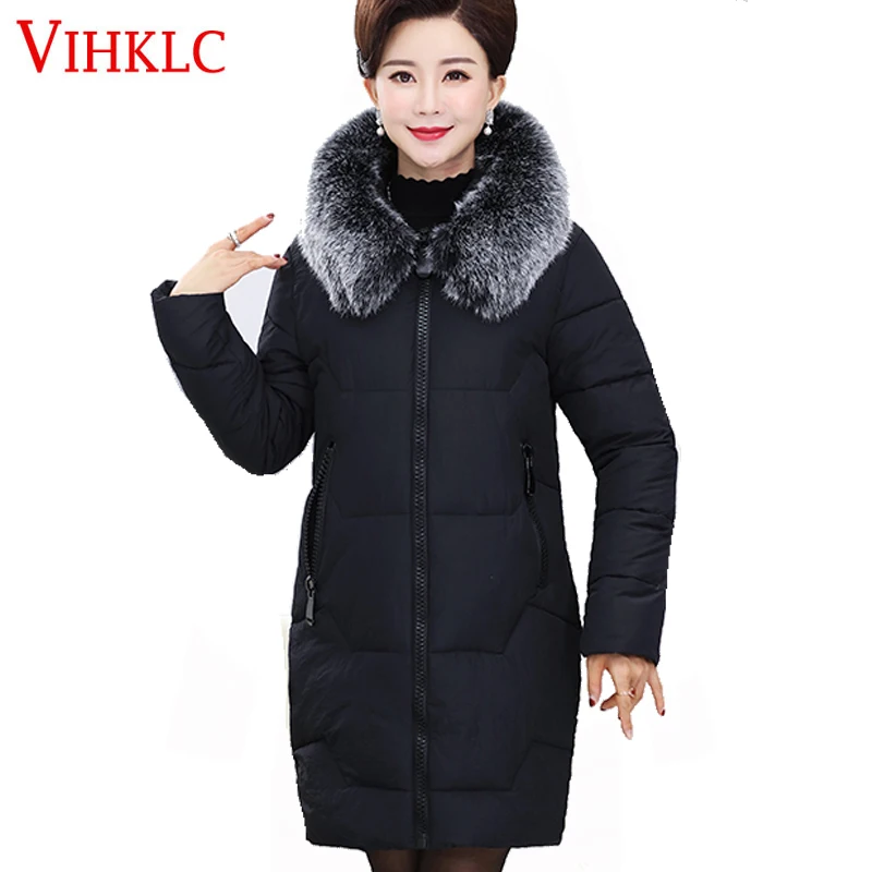 2017 Winter Jackets Women Coats Plus Size 4XL Fur Collar