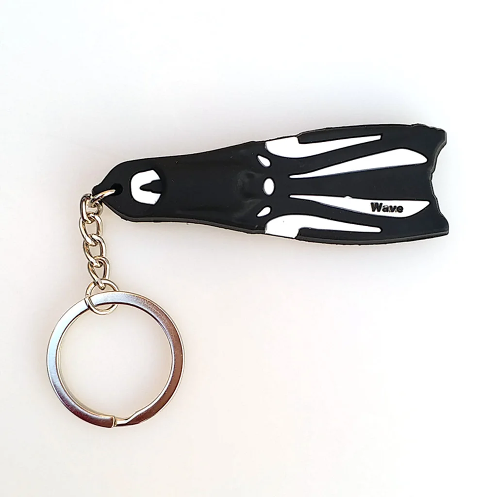 Scuba Flipper Key Chain Keyring for Boat Kayak Multicolor Surfing Sailing Car Keys Diving Fin Key Chain 