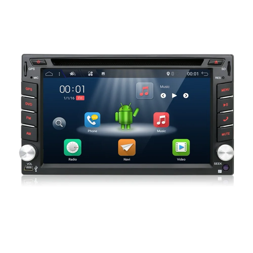 Cheap 2 din Car Radio Android 7.1 Car DVD player Stereo Multimedia GPS+Wifi+Bluetooth+Radio+USB+Quad Core Touch Screen Head Unit 1