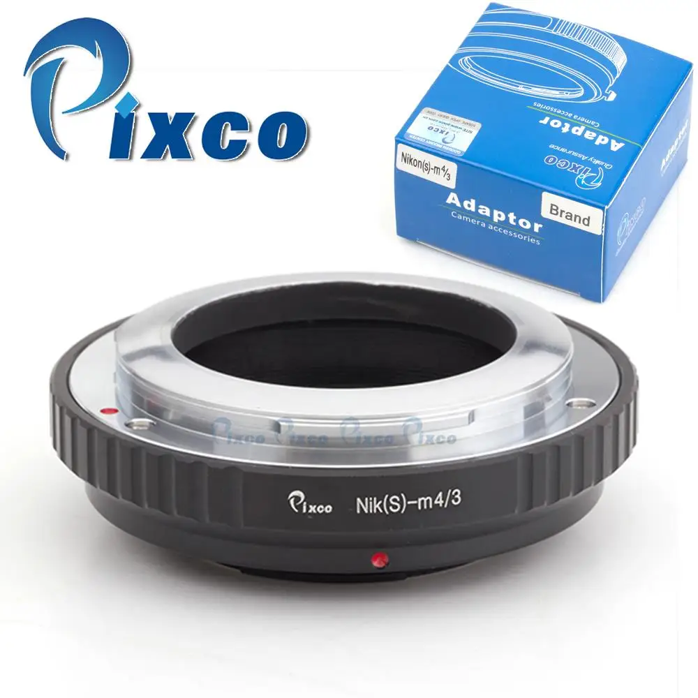 Pixco Lens Adapter Ring Suit For Nikon microscope S AI-S lens to Micro 4/3 M43 GF1 GX1 G3 GH2 E-P2 E-PM1 OM-D E-M1 E-M5 Camera