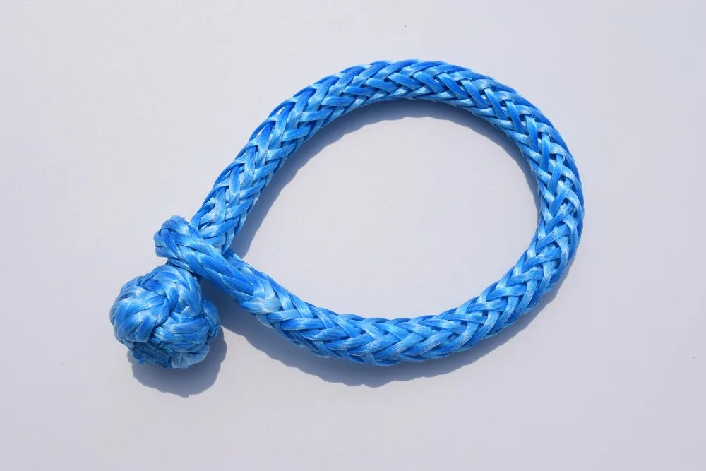 

Blue 6mm*80mm Synthetic Winch Shackle,Soft Shackle for Yacht,UHMWPE Shackle for Offroad,ATV UTV SUV