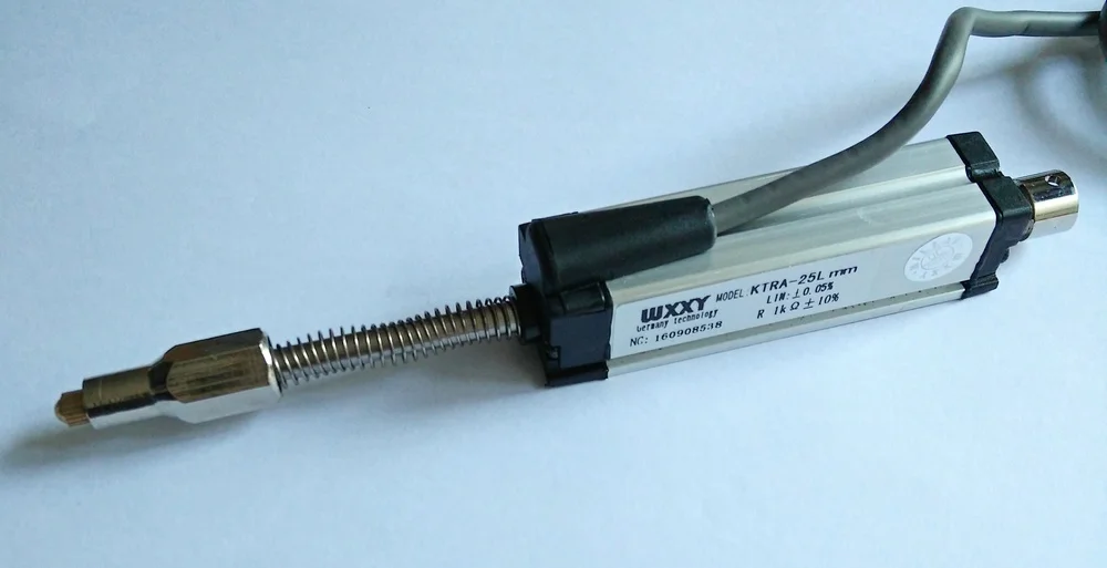 Sensor de Deslocamento Potenciômetro para a Máquina de Moldagem por Injeção Linear Mini Régua Eletrônica 25mm Posição Transdutor Ktr