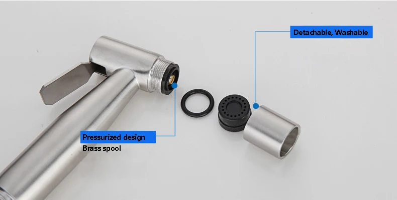 Zhangji нержавеющая сталь ванная комната ручной распылитель Биде опрыскиватель головы туалет для женщин биде кран Многофункциональный