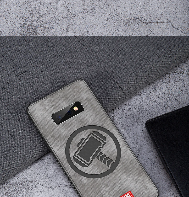 Coque Марвел Тор чехол для телефона для samsung Galaxy S10e Капитан Америка ткань Противоударный задняя крышка для Galaxy S10 Plus
