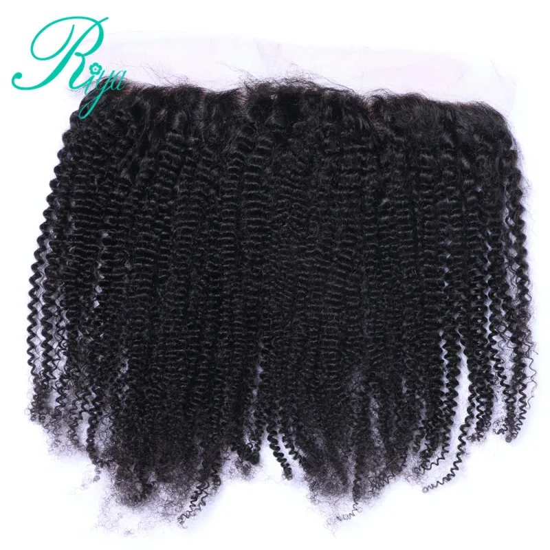 8 afro curly bundles with 13X4 lace frontal closure (5)