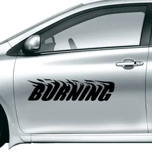 Burning Car Sticker Waterproof Reflective Decal vinyl custom made home DIY car decoration 2016 fashion Free Shipping