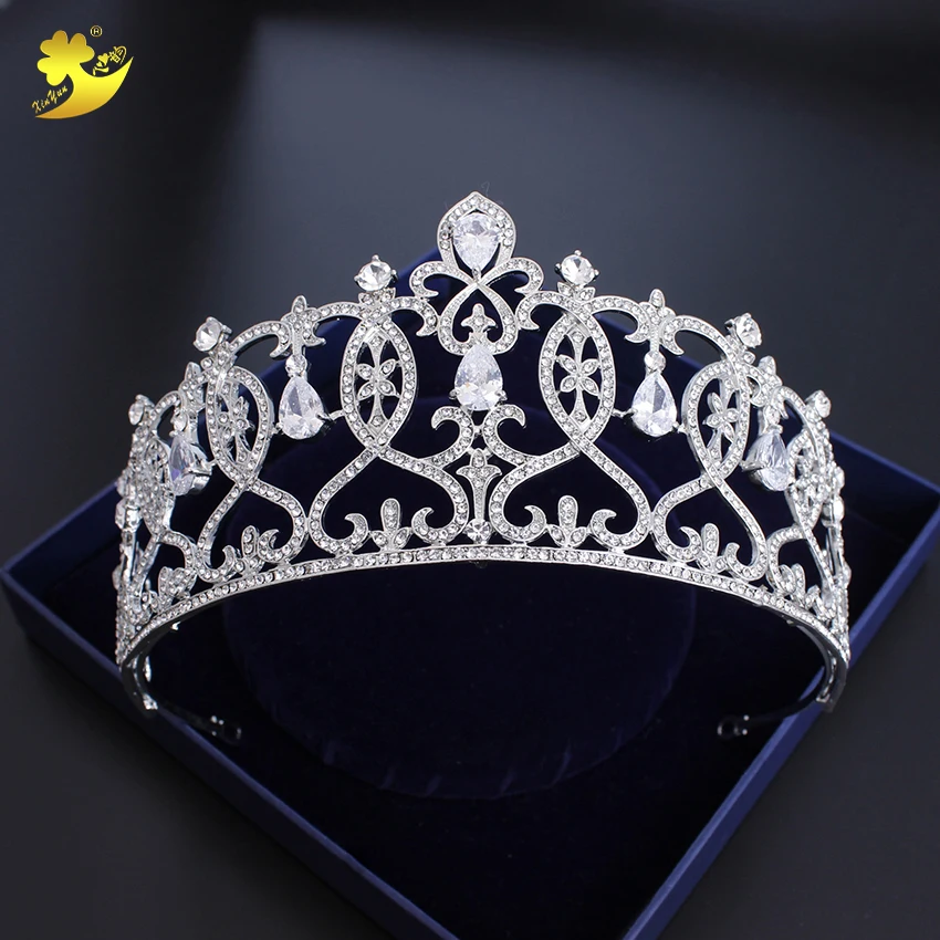 

Xinyun Women Tiara Beautiful Bijoux Cheveux Fashion Jewelry Beautiful Accessorie Elegant Shining Rhinestone Popular Bridal Crown