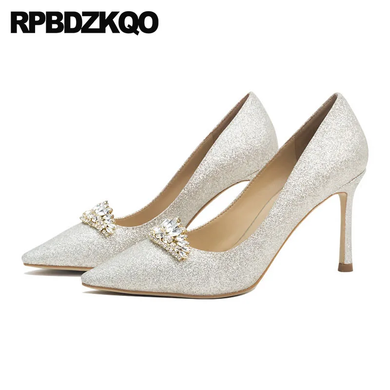 Ladies silver pumps shoes Clearance