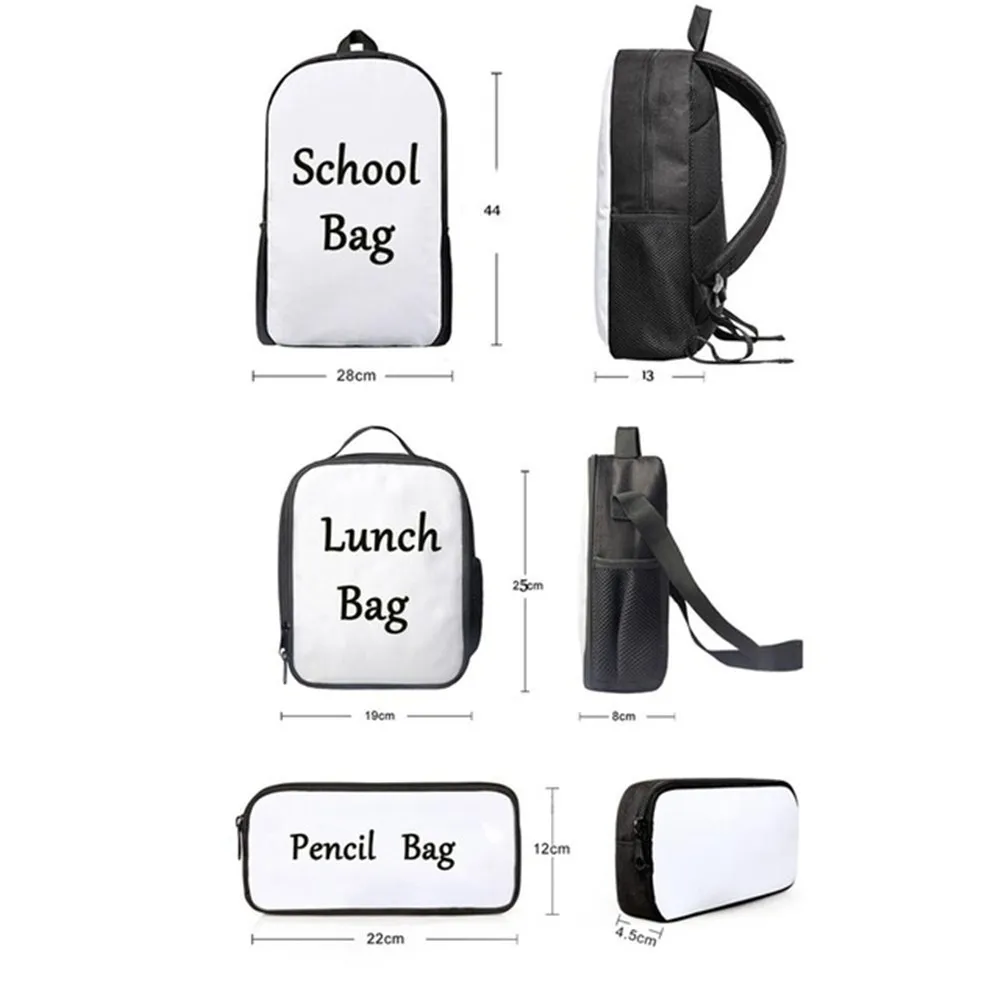 FORUDESIGNS School Bags Set Student Backpack for Teen Boys Girls Funny Bernese Mountain Dog Cartoon Print Children's Schoolbags FORUDESIGNS School Bags Set Student Backpack for Teen Boys Girls Funny Bernese Mountain Dog Cartoon Print Children's Schoolbags