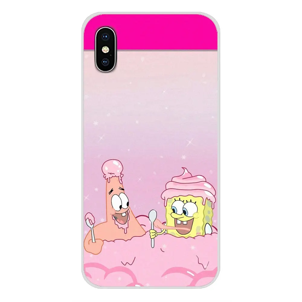 Губка Боб Квадратные брюки для Apple IPhone X XR XS MAX 4 4s 5 5S 5C SE 6 6 S 7 8 Plus ipod touch 5 6 Аксессуары чехлы для телефонов